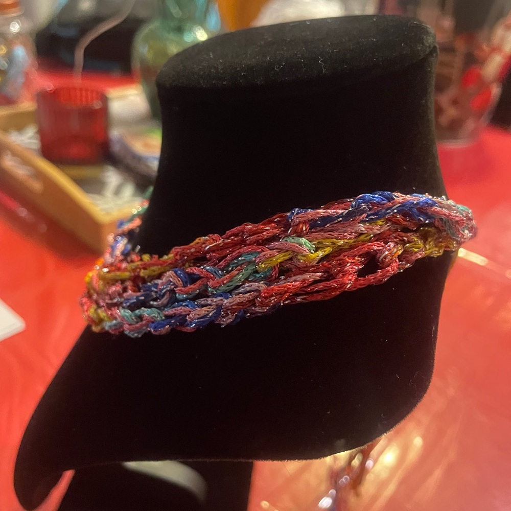 Multistrand Crocheted Necklace - Picture 4 of 10